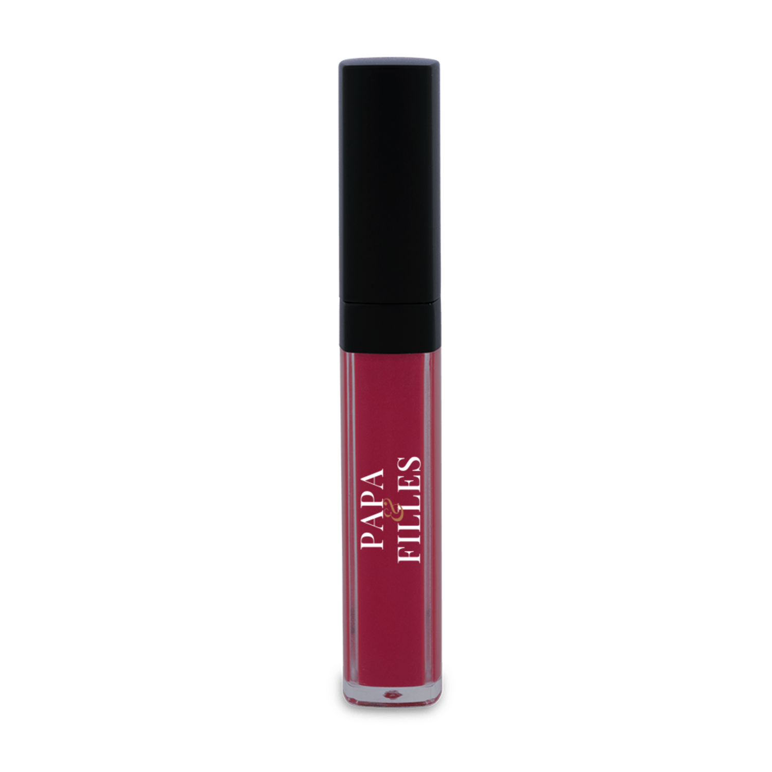 PAPA Liquid Lip Stain in Spicy Red, a warm red shade