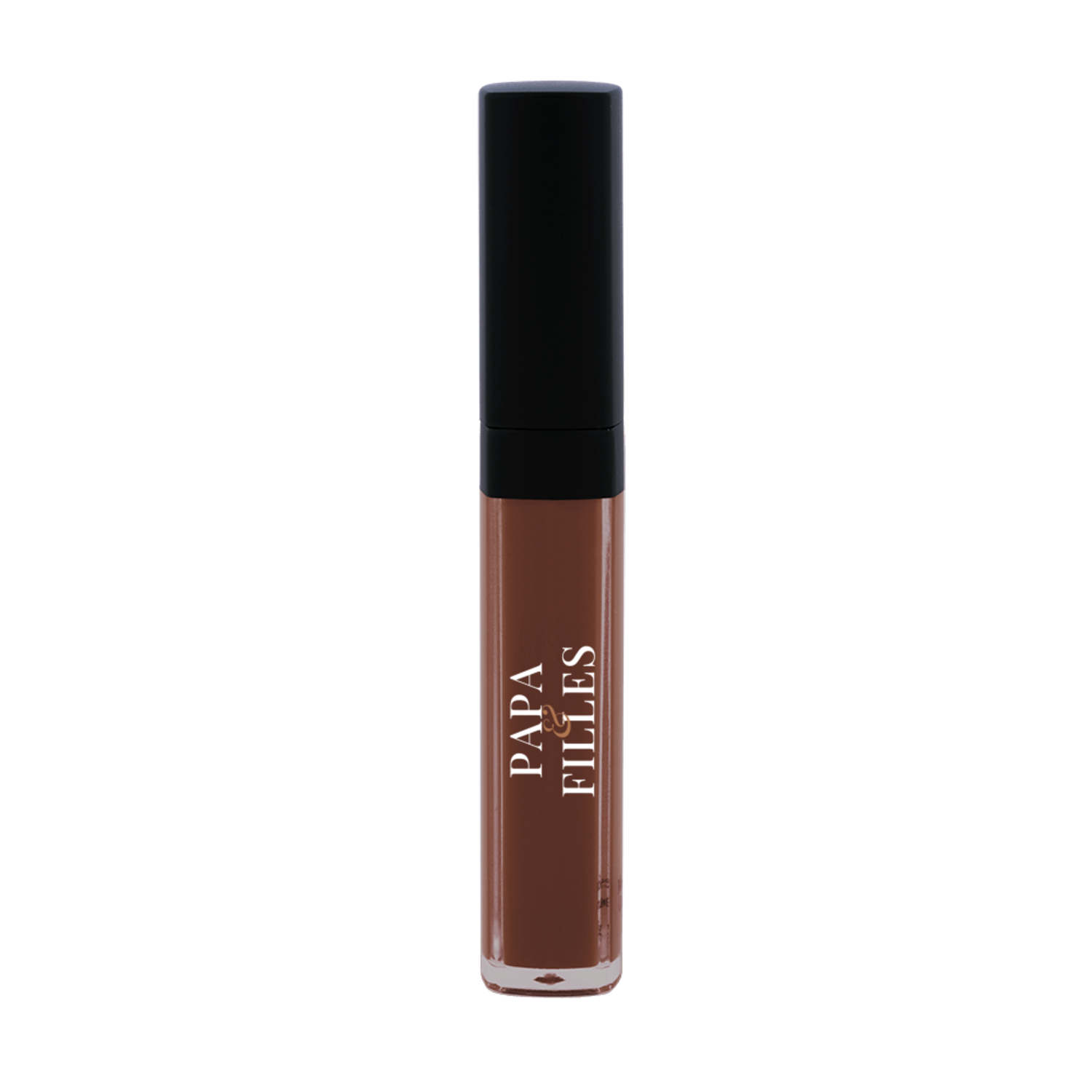PAPA Liquid Lip Stain in Rum N Coke, a deep cola brown shade