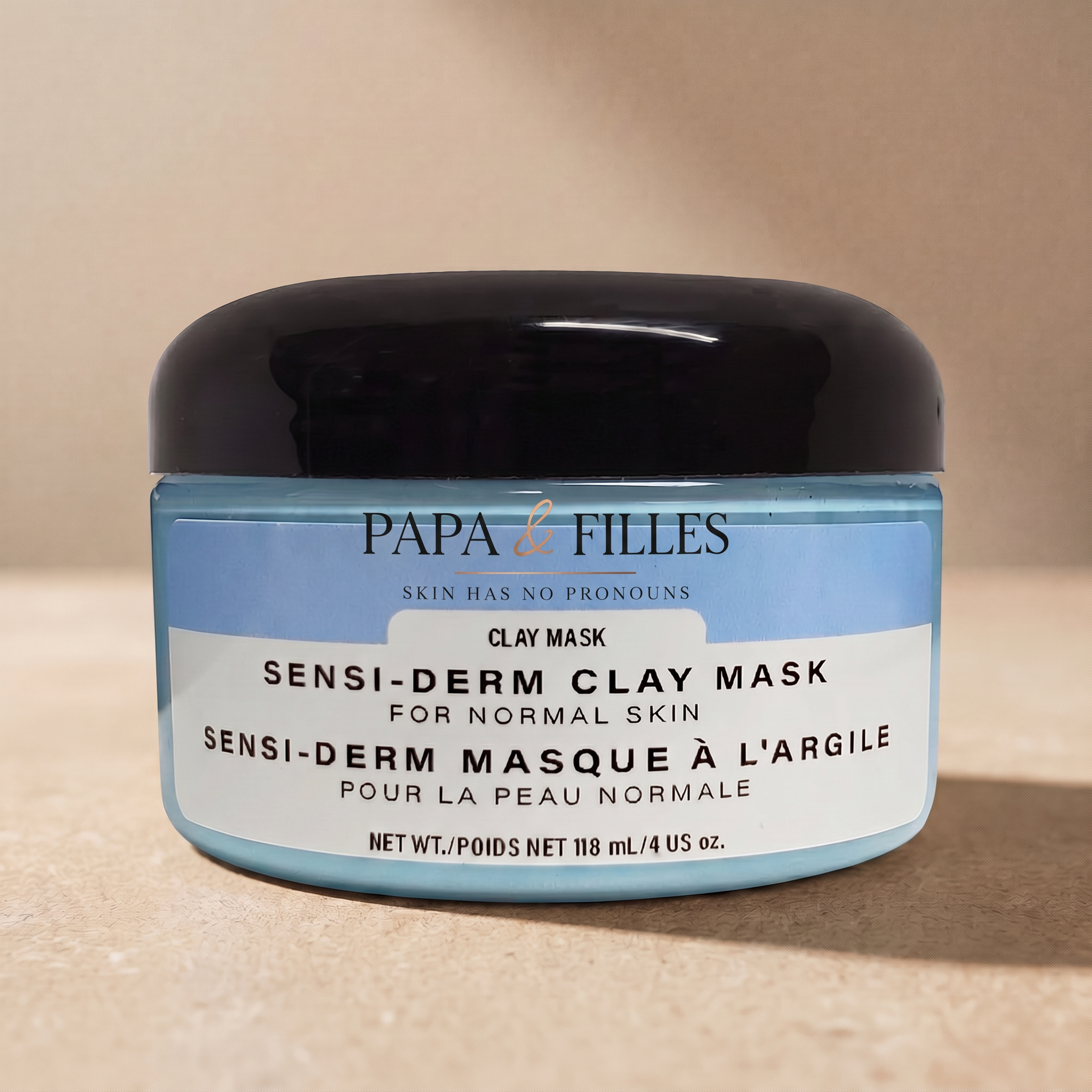Sensi-Derm Clay Mask Normal — branded editorial shot